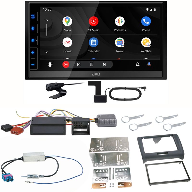 JVC KW-M785DBW Android Auto CarPlay Digitalradio DAB+ Einbauset für Audi TT 8J JVC KW-M785DBW Android Auto CarPlay Digitalradio DAB+ Einbauset für Audi TT 8J