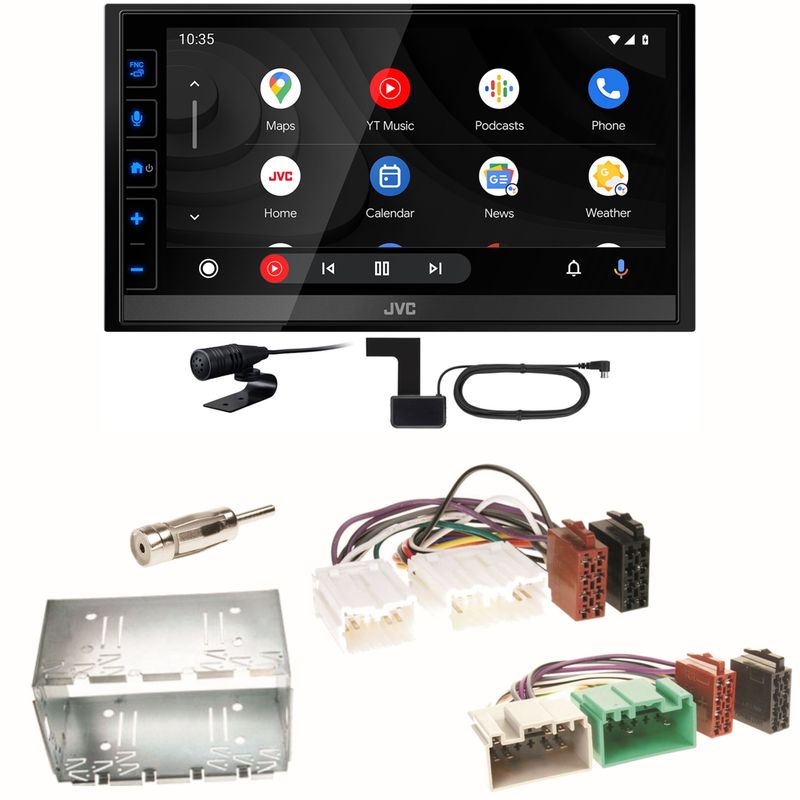 JVC KW-M785DBW Android Auto CarPlay DAB+ Einbauset für Volvo S40 V40 850 JVC KW-M785DBW Android Auto CarPlay DAB+ Einbauset für Volvo S40 V40 850