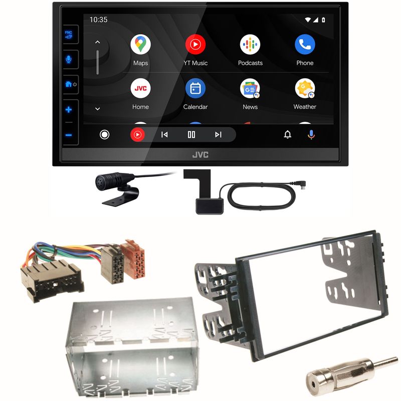 JVC KW-M785DBW Android Auto DAB+ Einbauset für Kia Sorento JC Rio DC Carnival