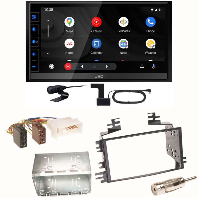 JVC KW-M785DBW Android Auto CarPlay Einbauset für Kia Sportage JE Rio JB