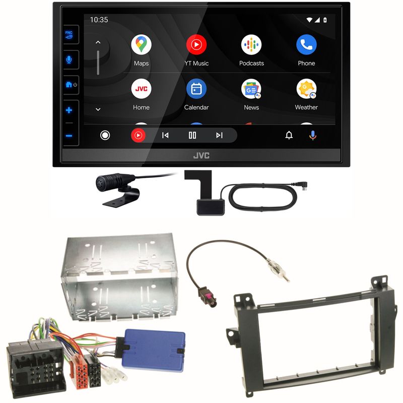 JVC KW-M785DBW Android Auto CarPlay DAB+ Einbauset für Mercedes Vito W447