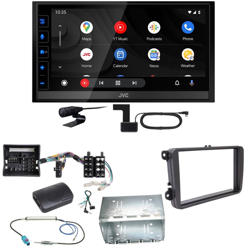 JVC KW-M785DBW Android Auto CarPlay DAB+ Einbauset für T6 Sharan 2 Beetle JVC KW-M785DBW Android Auto CarPlay DAB+ Einbauset für T6 Sharan 2 Beetle