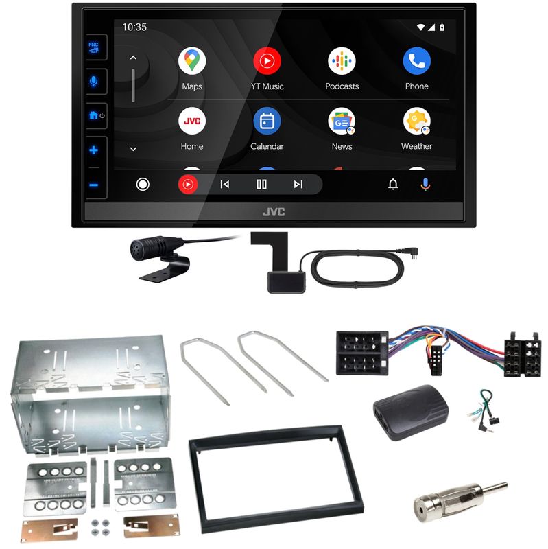 JVC KW-M785DBW Android Auto CarPlay Einbauset für Peugeot 307 Citroen C2 C3 JVC KW-M785DBW Android Auto CarPlay Einbauset für Peugeot 307 Citroen C2 C3