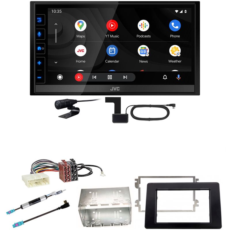 JVC KW-M785DBW Android Auto CarPlay Einbauset für Renault Master 3 ab 2019
