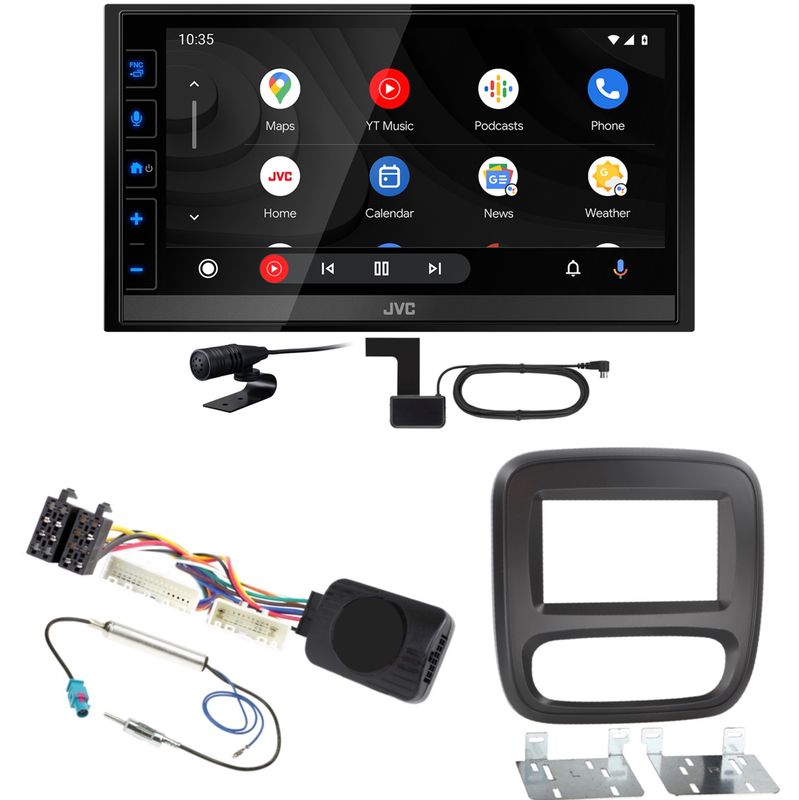 JVC KW-M785DBW Android Auto CarPlay Digitalradio Einbauset für Fiat Talento JVC KW-M785DBW Android Auto CarPlay Digitalradio Einbauset für Fiat Talento