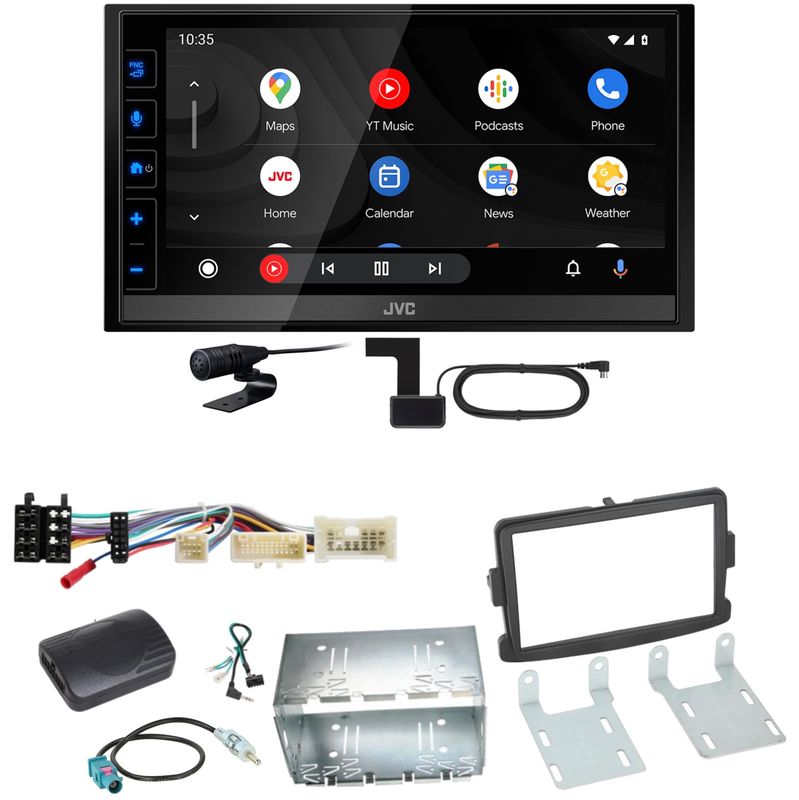 JVC KW-M785DBW Android Auto CarPlay DAB+ Einbauset für Opel Vivaro Movano B