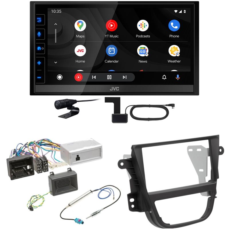JVC KW-M785DBW Android Auto CarPlay Digitalradio Einbauset für Opel Mokka A