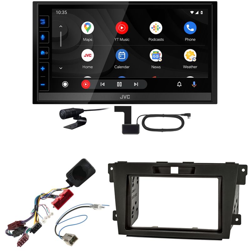 JVC KW-M785DBW Android Auto CarPlay Digitalradio DAB+ Einbauset für Mazda CX-7