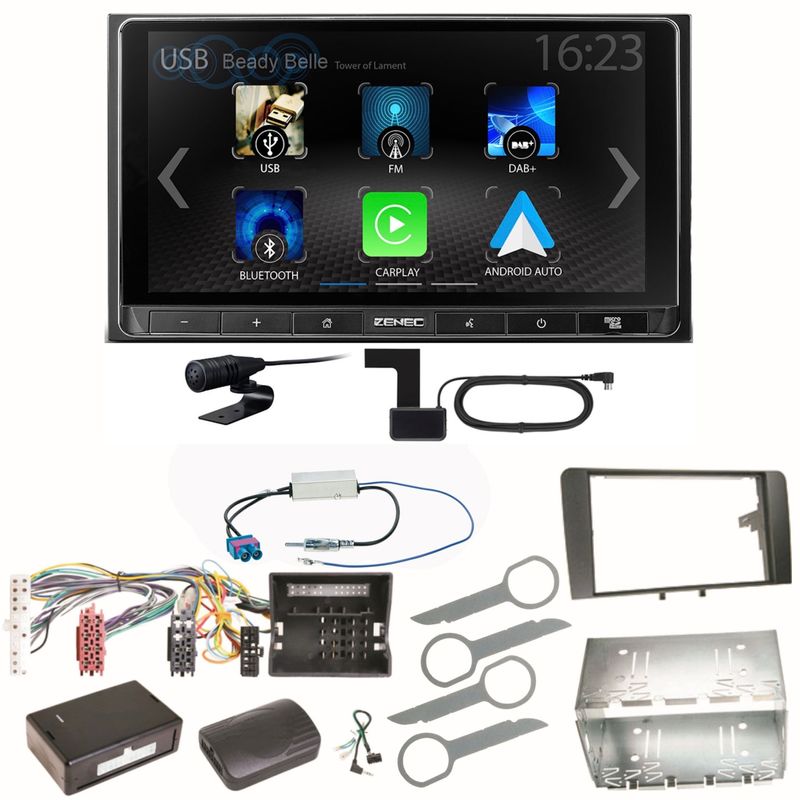 ZENEC Z-N538 Android Auto CarPlay Digitalradio Einbauset für Audi A3 8P 8PA
