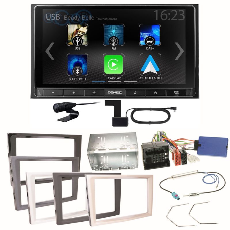 ZENEC Z-N538 Android Auto Einbauset für Opel Astra H Corsa D Zafira B Antara