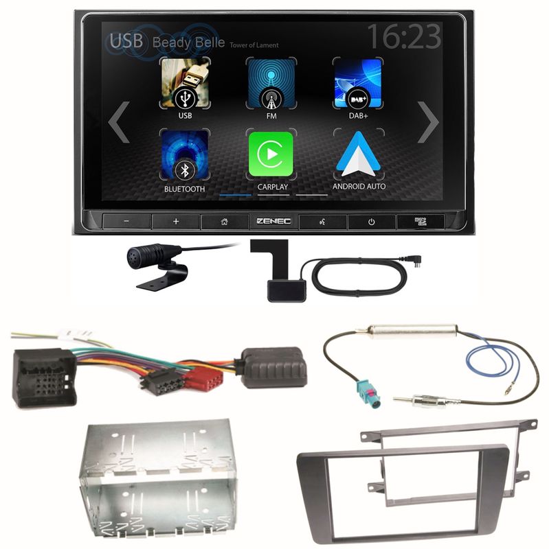 ZENEC Z-N538 Android Auto CarPlay DAB+ Einbauset für Skoda Octavia 2 Yeti 5L