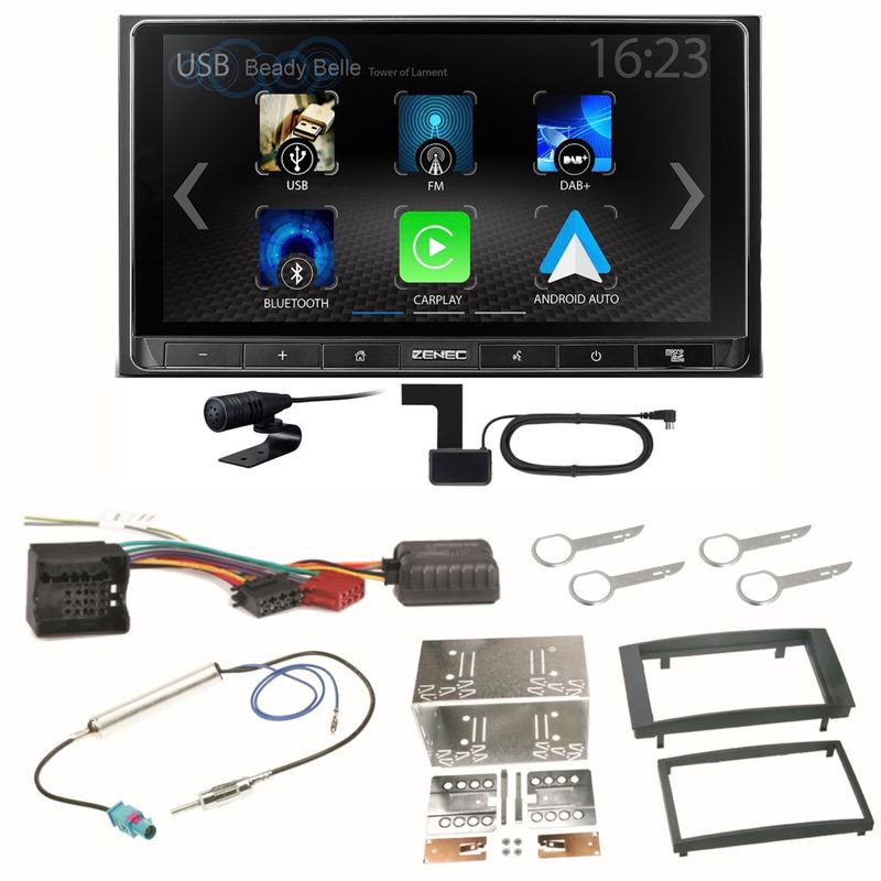 ZENEC Z-N538 Android Auto CarPlay DAB+ Einbauset für T5 2003-2015 Multivan ZENEC Z-N538 Android Auto CarPlay DAB+ Einbauset für T5 2003-2015 Multivan