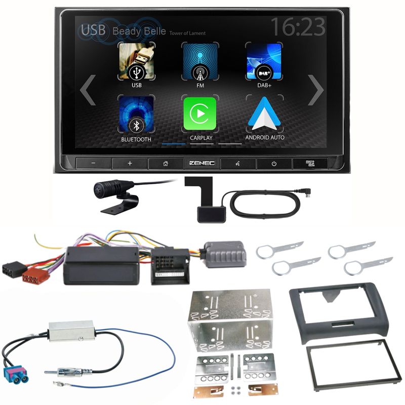 ZENEC Z-N538 Android Auto CarPlay Digitalradio DAB+ Einbauset für Audi TT 8J ZENEC Z-N538 Android Auto CarPlay Digitalradio DAB+ Einbauset für Audi TT 8J