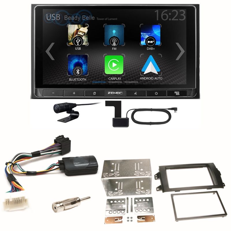 ZENEC Z-N538 Android Auto CarPlay DAB+ Einbauset für Suzuki SX4 Fiat Sedici ZENEC Z-N538 Android Auto CarPlay DAB+ Einbauset für Suzuki SX4 Fiat Sedici