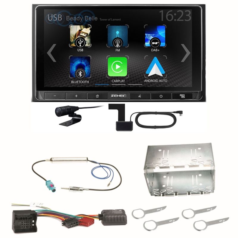 ZENEC Z-N538 Android Auto CarPlay Digitalradio Einbauset für Fox Polo 9N3 ZENEC Z-N538 Android Auto CarPlay Digitalradio Einbauset für Fox Polo 9N3