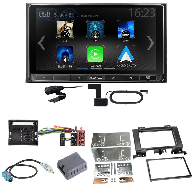 ZENEC Z-N538 Android Auto DAB+ Einbauset für Mercedes Sprinter W906 Crafter