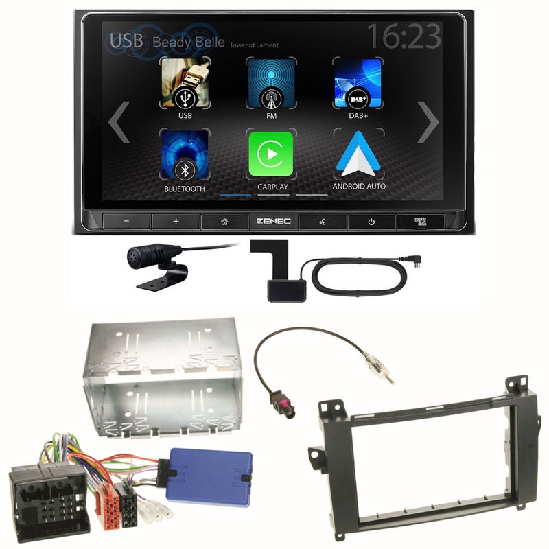 ZENEC Z-N538 Android Auto CarPlay DAB+ Einbauset für Mercedes Viano Vito W639