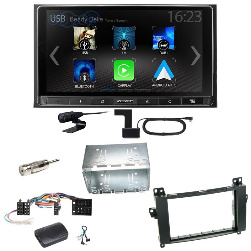 ZENEC Z-N538 Android Auto CarPlay DAB+ Einbauset für Mercedes Vito Viano W639