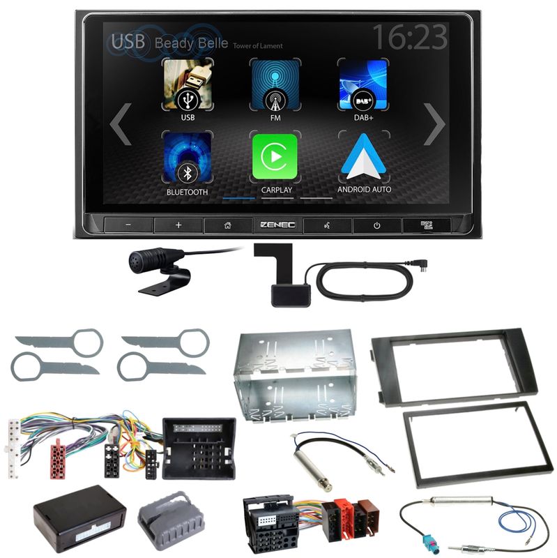 ZENEC Z-N538 Android Auto CarPlay DAB+ Einbauset für Audi A6 4B Facelift ZENEC Z-N538 Android Auto CarPlay DAB+ Einbauset für Audi A6 4B Facelift