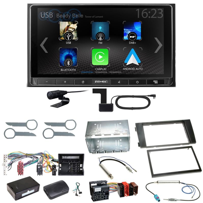 ZENEC Z-N538 Android Auto CarPlay DAB+ Einbauset für Audi A6 4B Facelift ZENEC Z-N538 Android Auto CarPlay DAB+ Einbauset für Audi A6 4B Facelift