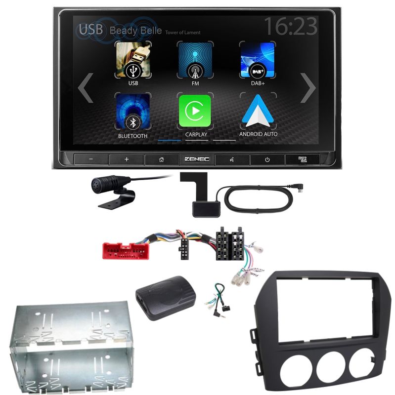 ZENEC Z-N538 Android Auto CarPlay Digitalradio Einbauset für Mazda MX-5 NC ZENEC Z-N538 Android Auto CarPlay Digitalradio Einbauset für Mazda MX-5 NC