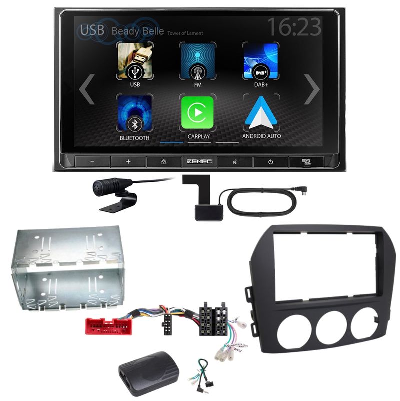 ZENEC Z-N538 Android Auto CarPlay DAB+ Einbauset für Mazda MX-5 NC FL ZENEC Z-N538 Android Auto CarPlay DAB+ Einbauset für Mazda MX-5 NC FL
