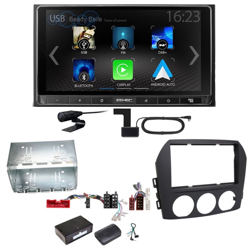 ZENEC Z-N538 Android Auto CarPlay DAB+ Einbauset für Mazda MX-5 NC FL ZENEC Z-N538 Android Auto CarPlay DAB+ Einbauset für Mazda MX-5 NC FL
