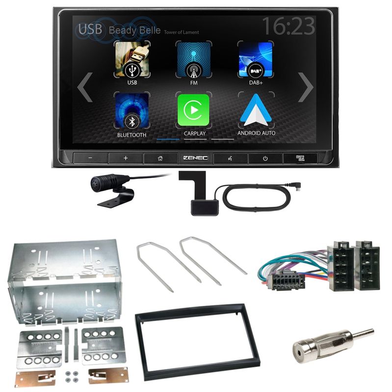 ZENEC Z-N538 Android Auto CarPlay Einbauset für Peugeot 307 Citroen C2 C3 ZENEC Z-N538 Android Auto CarPlay Einbauset für Peugeot 307 Citroen C2 C3