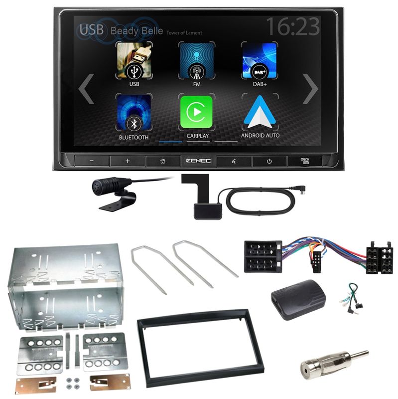 ZENEC Z-N538 Android Auto CarPlay Einbauset für Peugeot 307 Citroen C2 C3 ZENEC Z-N538 Android Auto CarPlay Einbauset für Peugeot 307 Citroen C2 C3