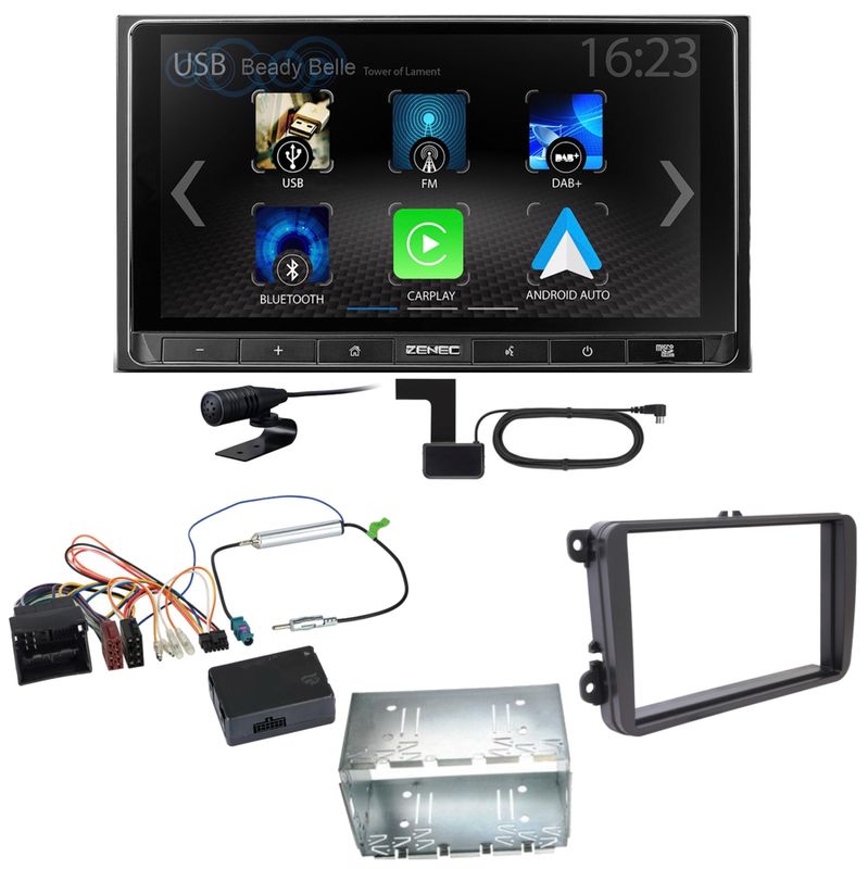 ZENEC Z-N538 Android Auto CarPlay DAB+ Einbauset für Tiguan Amarok Caddy Jetta ZENEC Z-N538 Android Auto CarPlay DAB+ Einbauset für Tiguan Amarok Caddy Jetta
