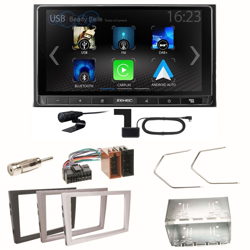 ZENEC Z-N538 Android Auto Einbauset für Opel Omega B Meriva A Agila Vivaro