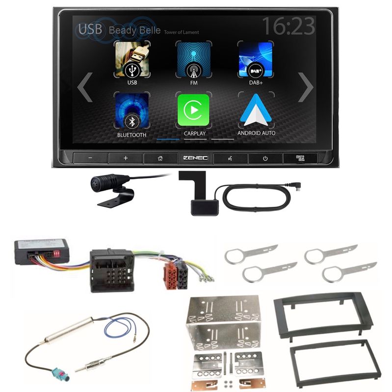 ZENEC Z-N538 Android Auto CarPlay Digitalradio DAB+ Einbauset für T5 ZENEC Z-N538 Android Auto CarPlay Digitalradio DAB+ Einbauset für T5