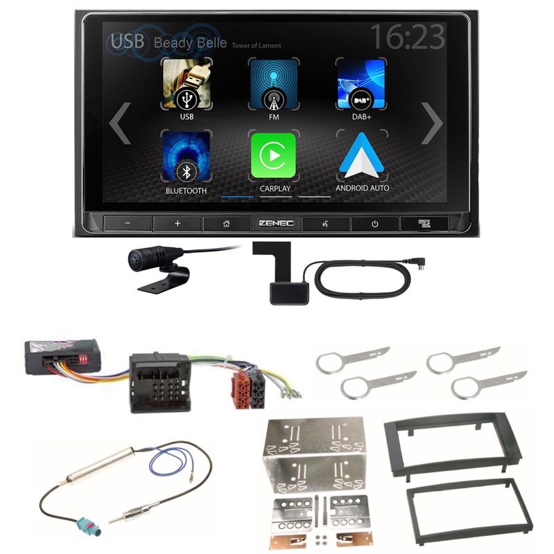 ZENEC Z-N538 Android Auto CarPlay Digitalradio DAB+ Einbauset für Touareg 7L ZENEC Z-N538 Android Auto CarPlay Digitalradio DAB+ Einbauset für Touareg 7L