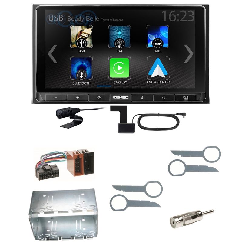 ZENEC Z-N538 Android Auto CarPlay Digitalradio Einbauset für Mercedes ML W163 ZENEC Z-N538 Android Auto CarPlay Digitalradio Einbauset für Mercedes ML W163