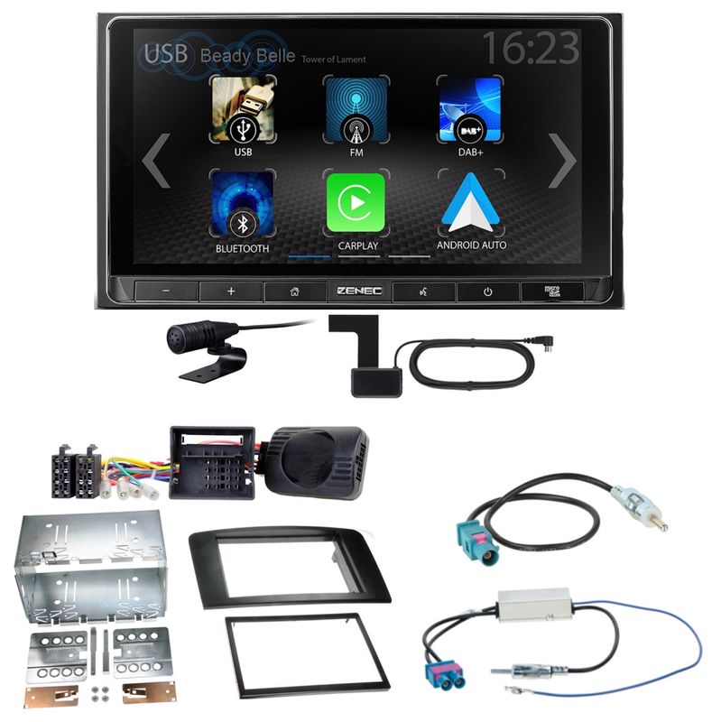 ZENEC Z-N538 Android Auto CarPlay Digitalradio Einbauset für Mercedes ML W164 ZENEC Z-N538 Android Auto CarPlay Digitalradio Einbauset für Mercedes ML W164