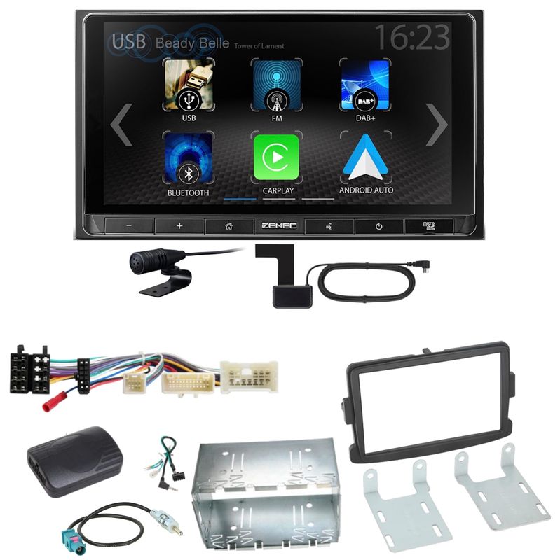 ZENEC Z-N538 Android Auto CarPlay DAB+ Einbauset für Renault Captur Master