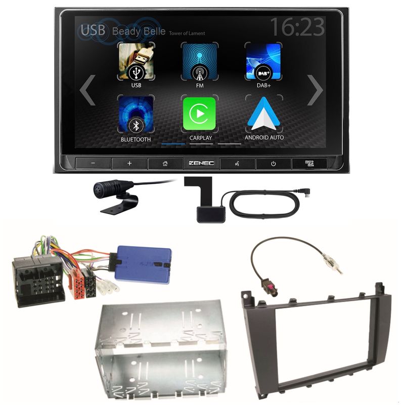 ZENEC Z-N538 Android Auto CarPlay DAB+ Einbauset für Mercedes G Klasse W463 ZENEC Z-N538 Android Auto CarPlay DAB+ Einbauset für Mercedes G Klasse W463