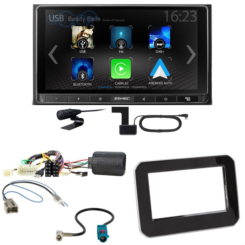 ZENEC Z-N538 Android Auto CarPlay DAB+ Einbauset für Suzuki Ignis MF ab 2017 ZENEC Z-N538 Android Auto CarPlay DAB+ Einbauset für Suzuki Ignis MF ab 2017