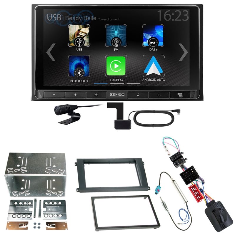 ZENEC Z-N538 Android Auto CarPlay DAB+ Einbauset für Porsche Cayenne bis 2006 ZENEC Z-N538 Android Auto CarPlay DAB+ Einbauset für Porsche Cayenne bis 2006