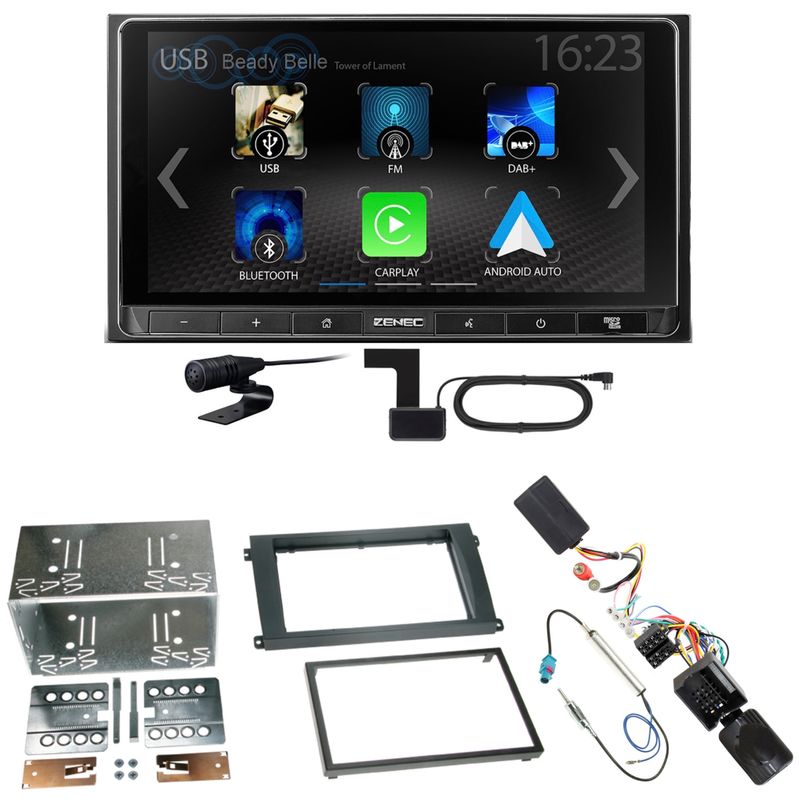 ZENEC Z-N538 Android Auto CarPlay DAB+ Einbauset für Porsche Cayenne ab 2007 ZENEC Z-N538 Android Auto CarPlay DAB+ Einbauset für Porsche Cayenne ab 2007