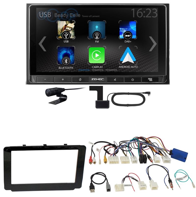 ZENEC Z-N538 Android Auto CarPlay DAB+ Einbauset für Toyota Hilux 2016-2019 ZENEC Z-N538 Android Auto CarPlay DAB+ Einbauset für Toyota Hilux 2016-2019