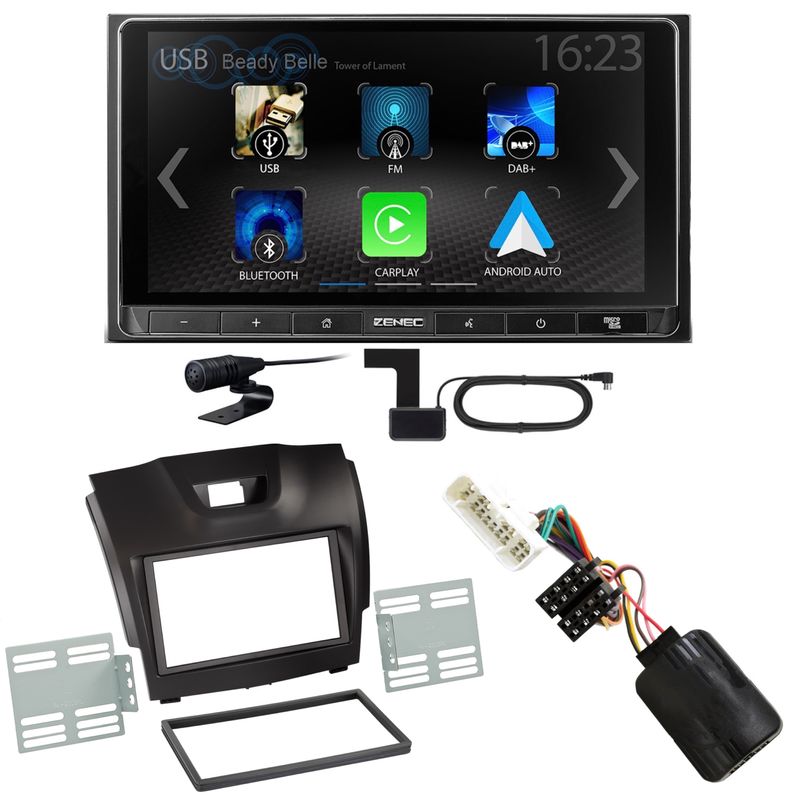 ZENEC Z-N538 Android Auto CarPlay Digitalradio Einbauset für Isuzu D-Max 2