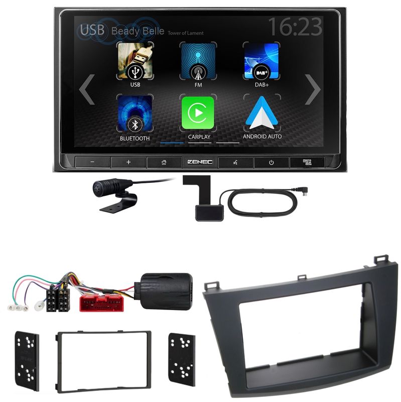 ZENEC Z-N538 Android Auto CarPlay Digitalradio DAB+ Einbauset für Mazda 3 BL ZENEC Z-N538 Android Auto CarPlay Digitalradio DAB+ Einbauset für Mazda 3 BL