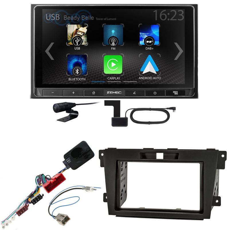 ZENEC Z-N538 Android Auto CarPlay Digitalradio DAB+ Einbauset für Mazda CX-7 ZENEC Z-N538 Android Auto CarPlay Digitalradio DAB+ Einbauset für Mazda CX-7