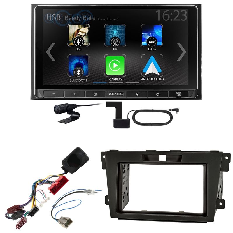 ZENEC Z-N538 Android Auto CarPlay Digitalradio DAB+ Einbauset für Mazda CX-7 ZENEC Z-N538 Android Auto CarPlay Digitalradio DAB+ Einbauset für Mazda CX-7