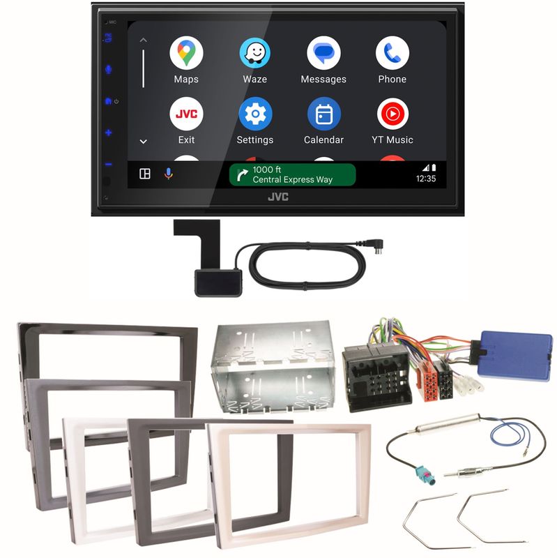JVC KW-M695DBW Android Auto Einbauset für Opel Astra H Corsa D Zafira B Antara JVC KW-M695DBW Android Auto Einbauset für Opel Astra H Corsa D Zafira B Antara