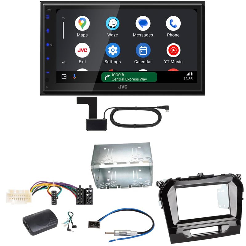 JVC KW-M695DBW Android Auto CarPlay DAB+ Einbauset für Suzuki Vitara LY JVC KW-M695DBW Android Auto CarPlay DAB+ Einbauset für Suzuki Vitara LY