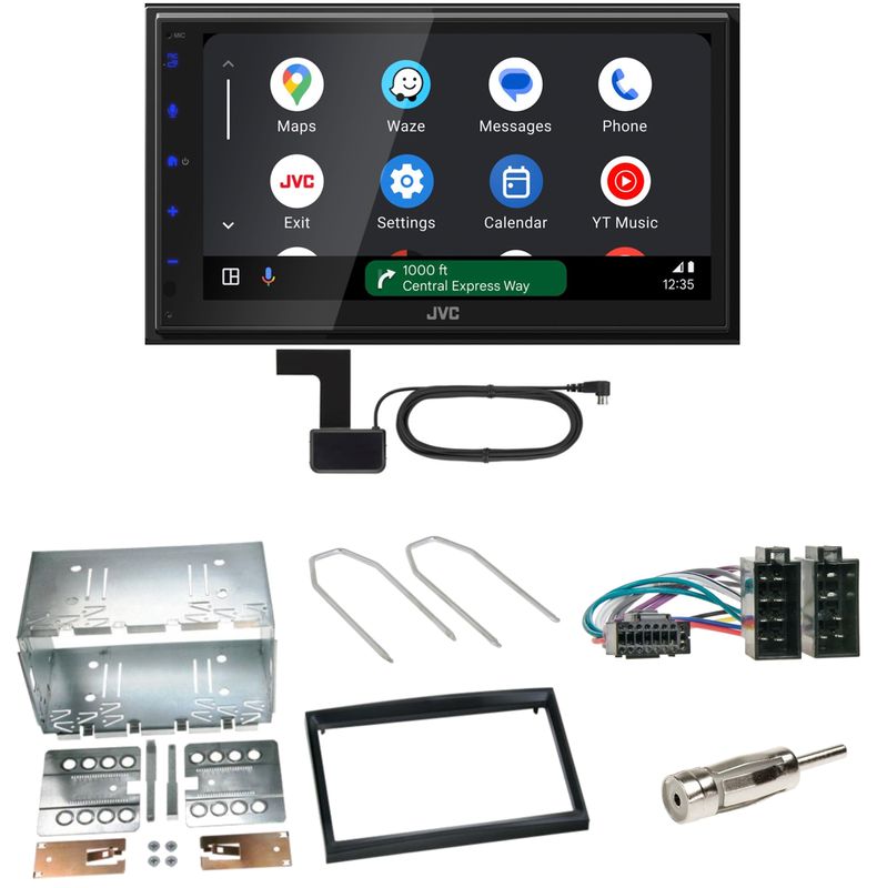 JVC KW-M695DBW Android Auto CarPlay Einbauset für Peugeot 307 Citroen C2 C3 JVC KW-M695DBW Android Auto CarPlay Einbauset für Peugeot 307 Citroen C2 C3