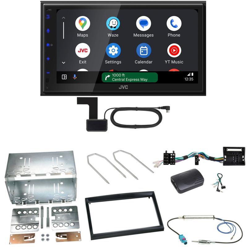 JVC KW-M695DBW Android Auto CarPlay Einbauset für Citroen C2 C3 Berlingo Jumpy JVC KW-M695DBW Android Auto CarPlay Einbauset für Citroen C2 C3 Berlingo Jumpy