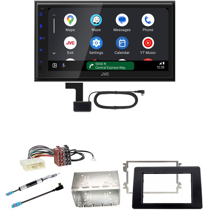 JVC KW-M695DBW Android Auto CarPlay Einbauset für Renault Master 3 ab 2019